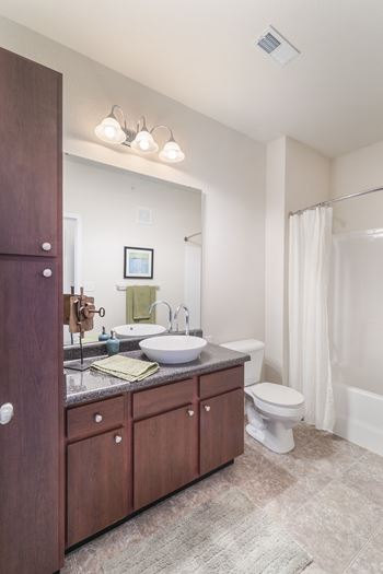 Raised bowl bathroom sinks